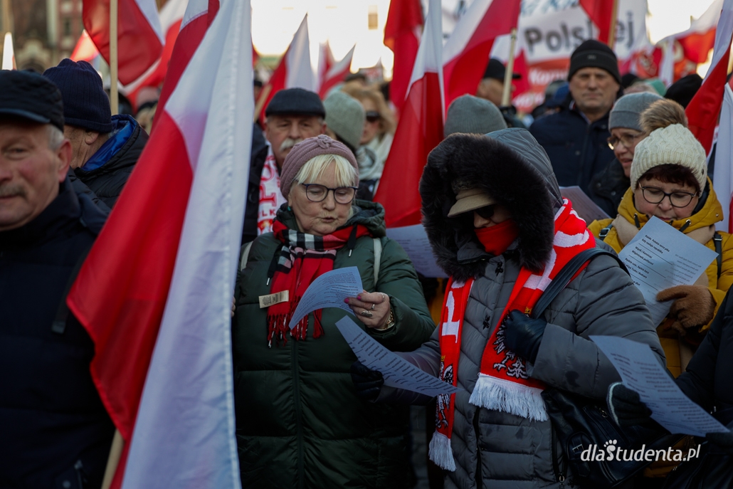 "Protest Wolnych Polaków" we Wrocławiu  - zdjęcie nr 8