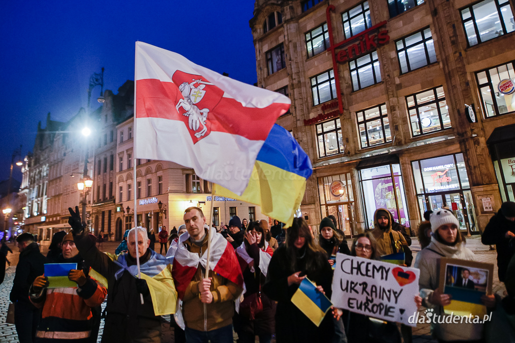 TAK dla Ukrainy w Unii Europejskiej - manifestacja we Wroclawiu  - zdjęcie nr 10
