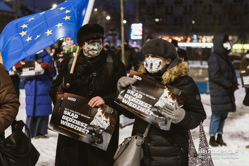 Wolne Media, wolni ludzie - manifestacja w Krakowie - zdjęcie nr 6