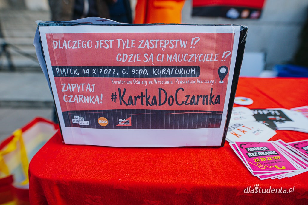 Kartka Do Czarnka - protest we Wrocławiu  - zdjęcie nr 7