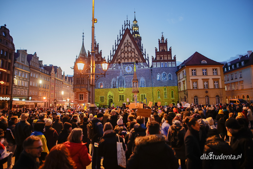 Marsz solidarności z Ukrainą we Wrocławiu  - zdjęcie nr 1