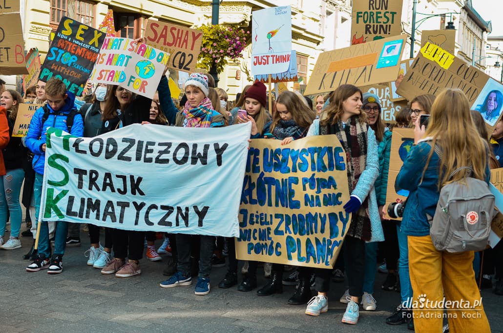 Młodzieżowy Strajk Klimatyczny w Łodzi - zdjęcie nr 1