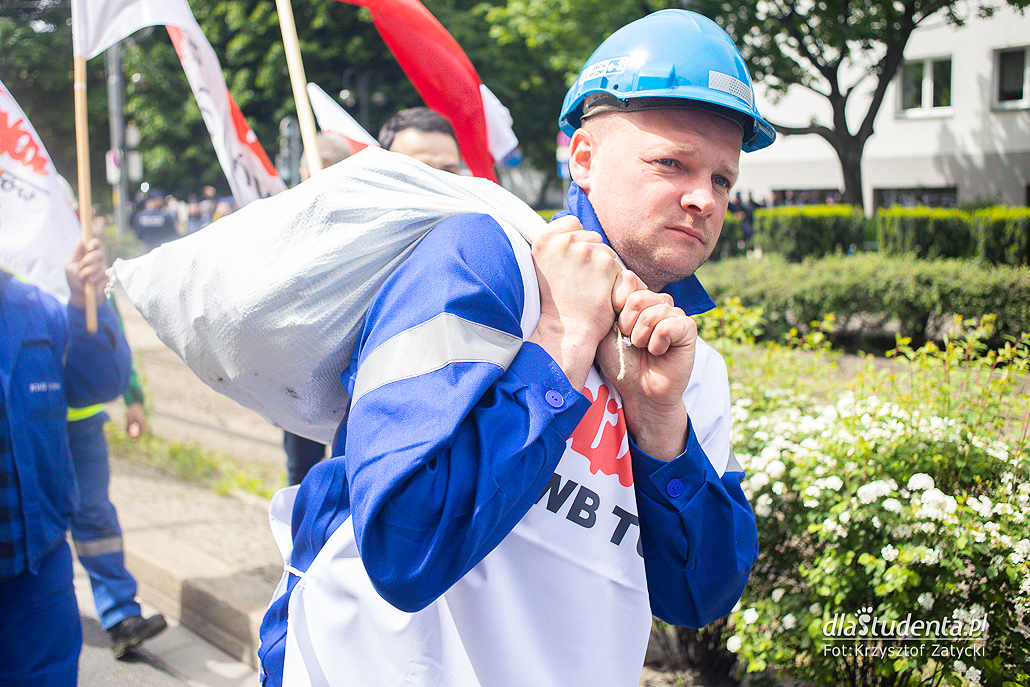 Manifestacja górników we Wrocławiu - zdjęcie nr 10
