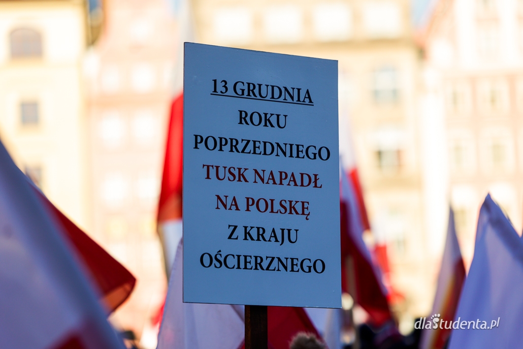 "Protest Wolnych Polaków" we Wrocławiu  - zdjęcie nr 9