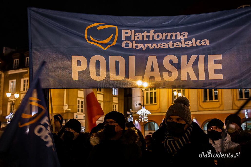 Wolne Media - protest w Białymstoku  - zdjęcie nr 12