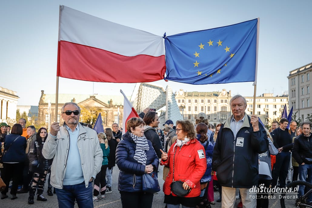 My zostajemy w Europie - demonstracja w Poznaniu - zdjęcie nr 2