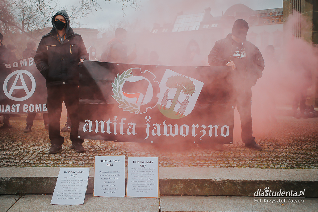 Walcz z wirusem kapitalizmu - manifestacja we Wrocławiu 