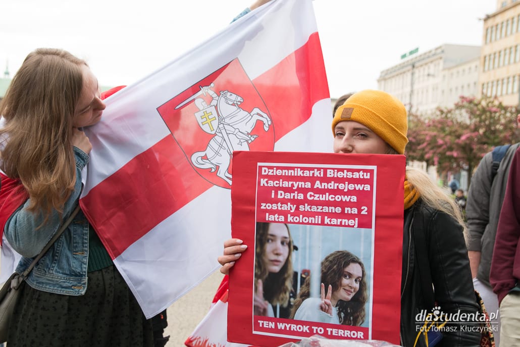 Krzyk dla Białorusi - manifestacja w Poznaniu  - zdjęcie nr 4