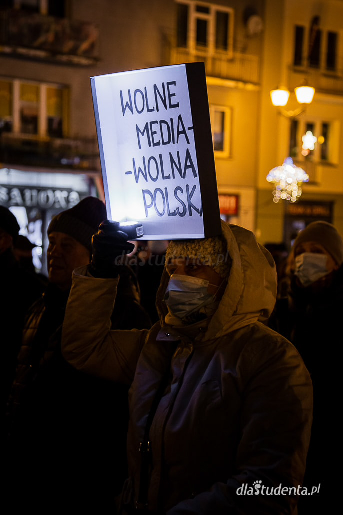 Wolne Media - protest w Białymstoku  - zdjęcie nr 2