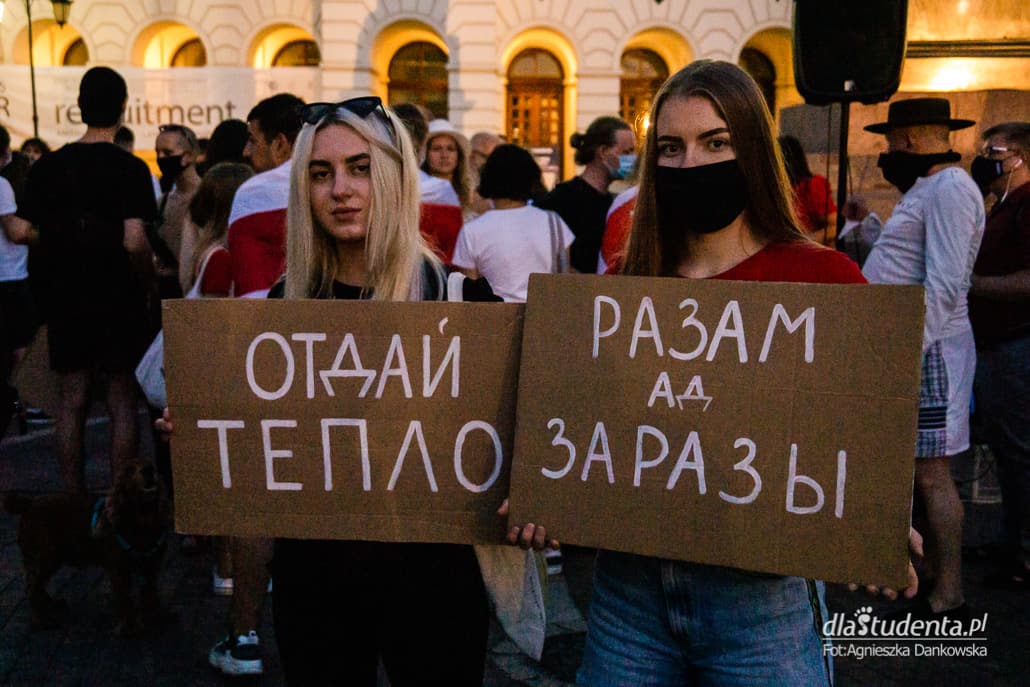 Wolność dla Białorusi - demonstracja w Warszawie - zdjęcie nr 2