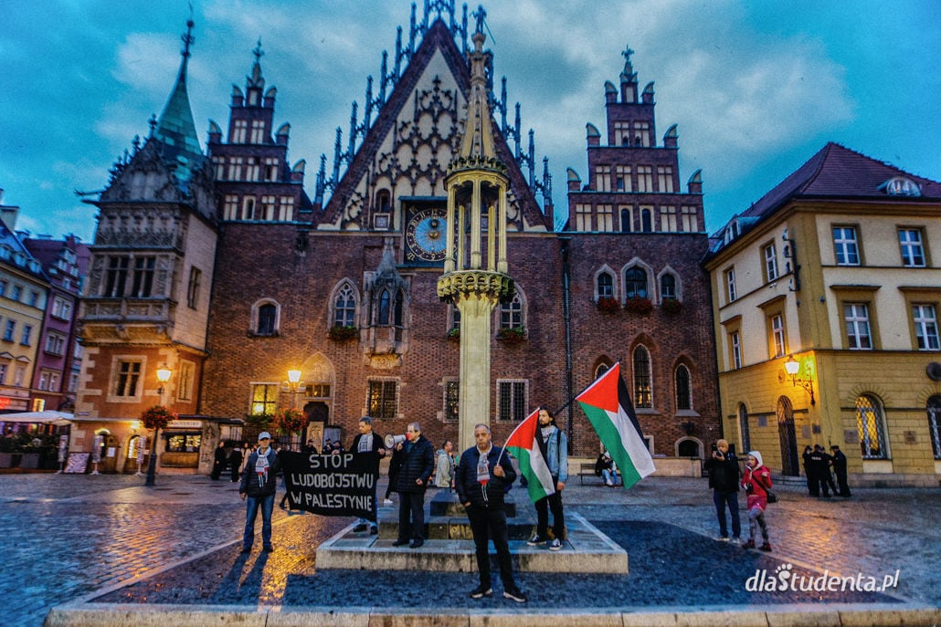 Solidarnie ze Strefą Gazy - demonstracja we Wrocławiu  - zdjęcie nr 10
