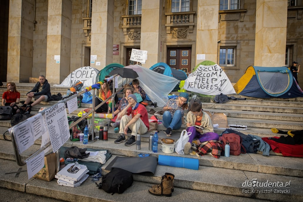 Protest wrocławskich anarchistek w sprawie uchodźców w Usnarzu Górnym - zdjęcie nr 9