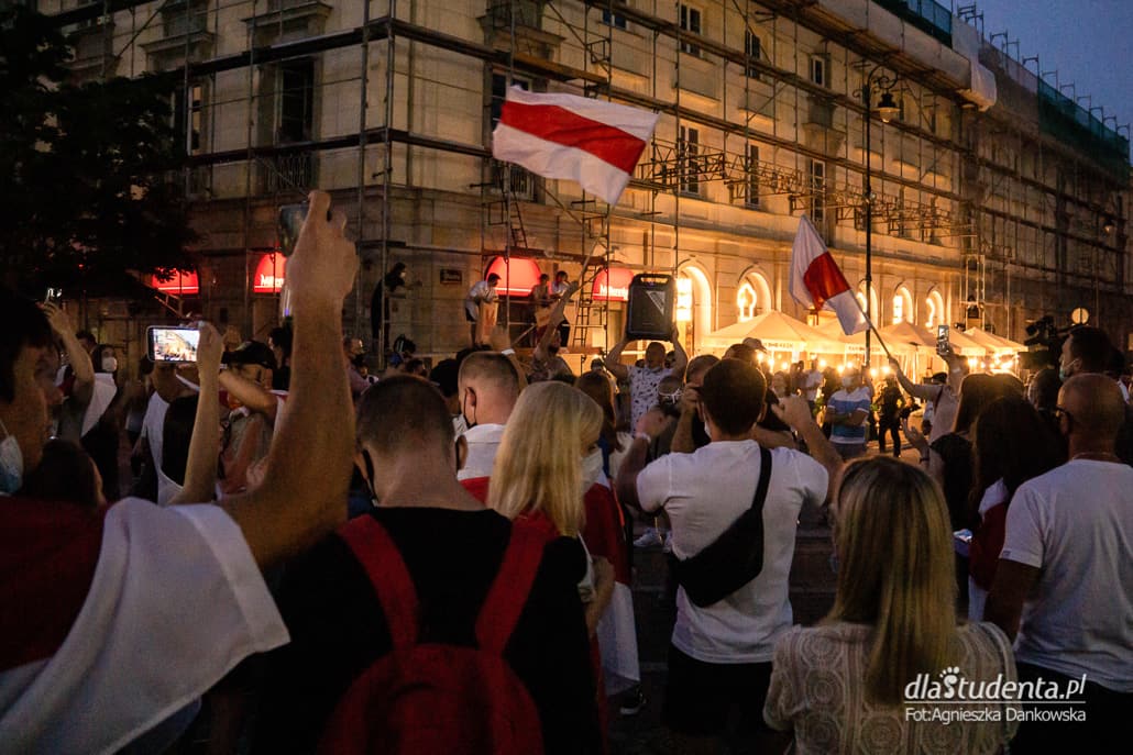 Wolność dla Białorusi - demonstracja w Warszawie - zdjęcie nr 8