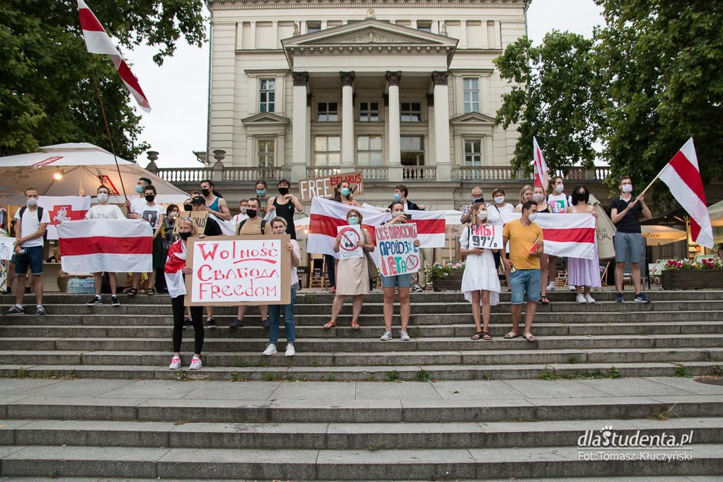 Wolność dla Białorusi - demonstracja w Poznaniu  - zdjęcie nr 1