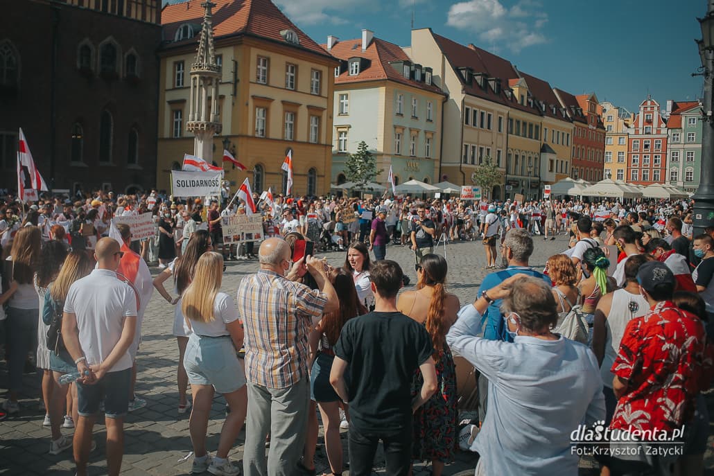 Solidarni z Białorusią - manifestacja we Wrocławiu - zdjęcie nr 10