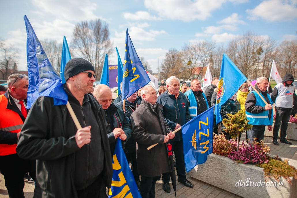 Protest kolejarzy na Dolnym Śląsku - zdjęcie nr 2