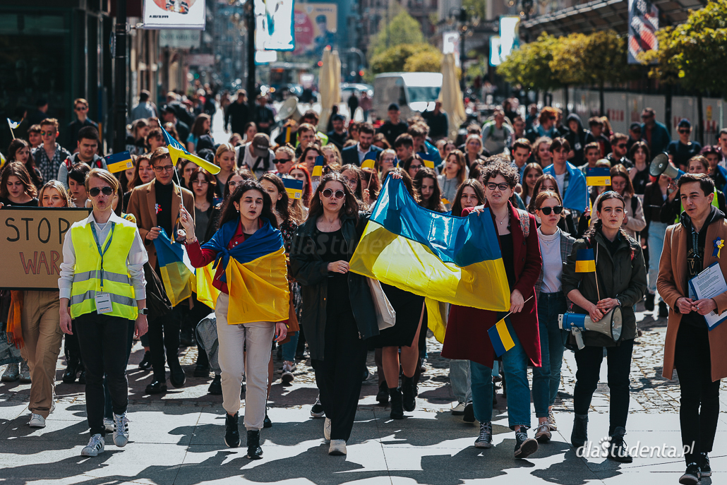  Za wolność Naszą i Waszą - protest młodzieży we Wrocławiu