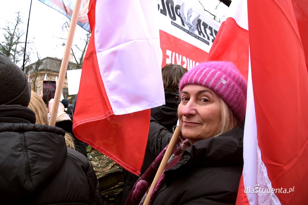 Protest Wolnych Polaków w Warszawie - zdjęcie nr 2