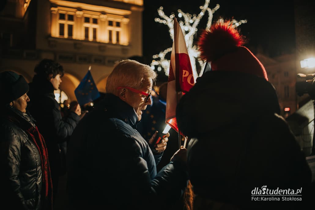 Wolne Sądy: Protest przeciwko ustawie kagańcowej w Krakowie - zdjęcie nr 7