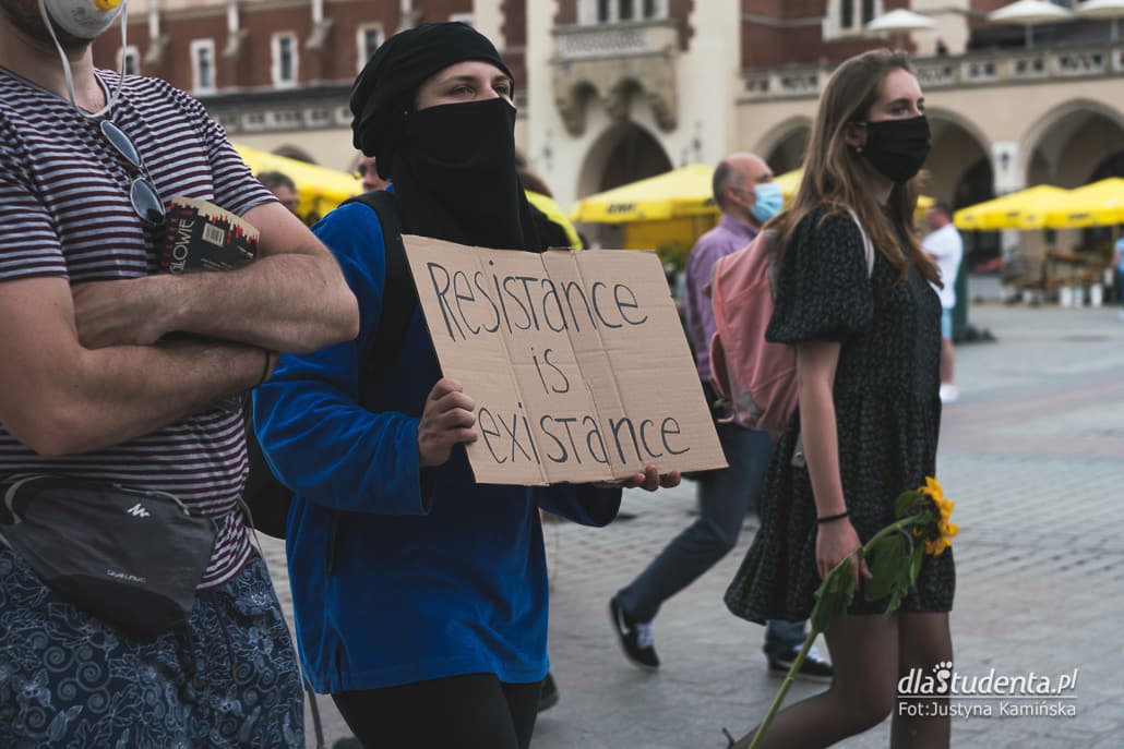 Protest Black Lives Matter w Krakowie - zdjęcie nr 10