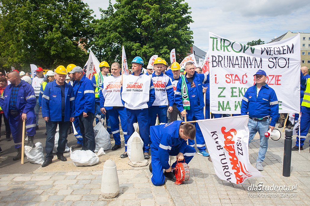Manifestacja górników we Wrocławiu - zdjęcie nr 2