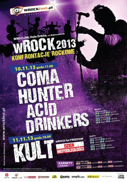 Konfrontacje Rockowe wROCK 2013: Coma, Hunter... - zdjęcie nr 1
