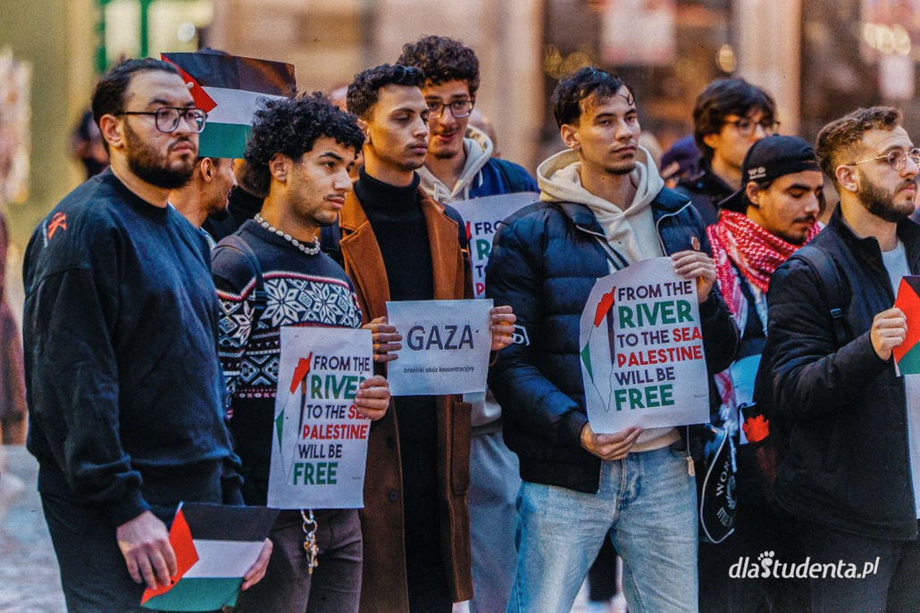 Solidarnie ze Strefą Gazy - demonstracja we Wrocławiu  - zdjęcie nr 9