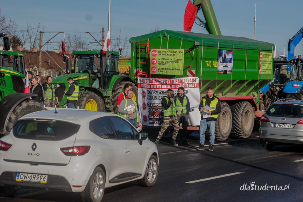 Drugi dzień protestu rolników na Dolnym Śląsku  - zdjęcie nr 6