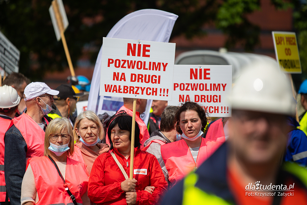 Manifestacja górników we Wrocławiu - zdjęcie nr 8