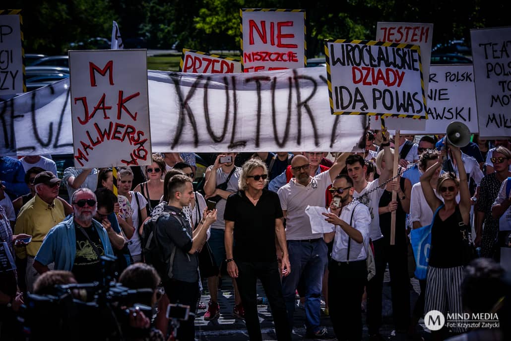 Protest artystów Teatru Polskiego - zdjęcie nr 1
