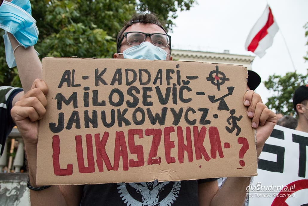 Wolność dla Białorusi - demonstracja w Poznaniu  - zdjęcie nr 10