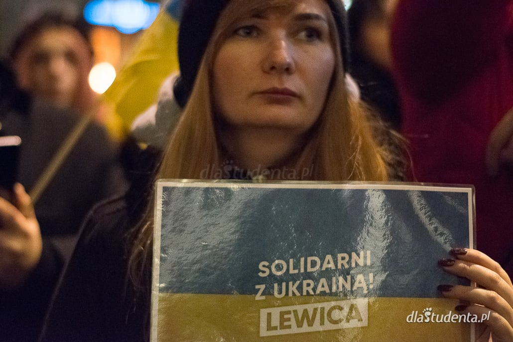 Solidarnie z Ukrainą - manifestacja poparcia w Łodzi  - zdjęcie nr 8
