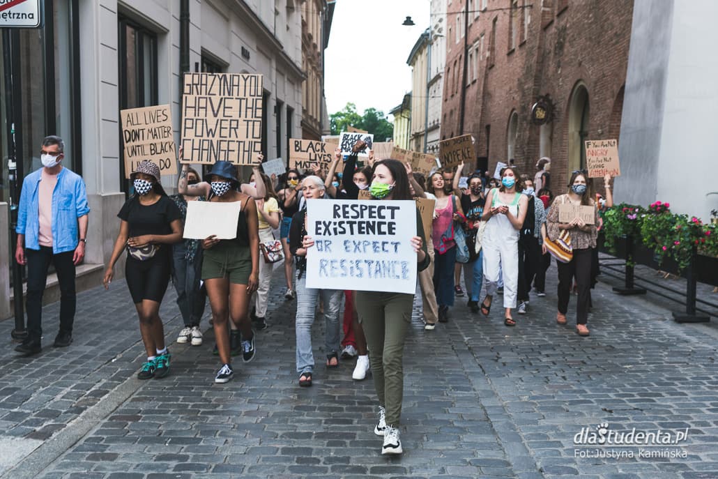 Protest Black Lives Matter w Krakowie - zdjęcie nr 3