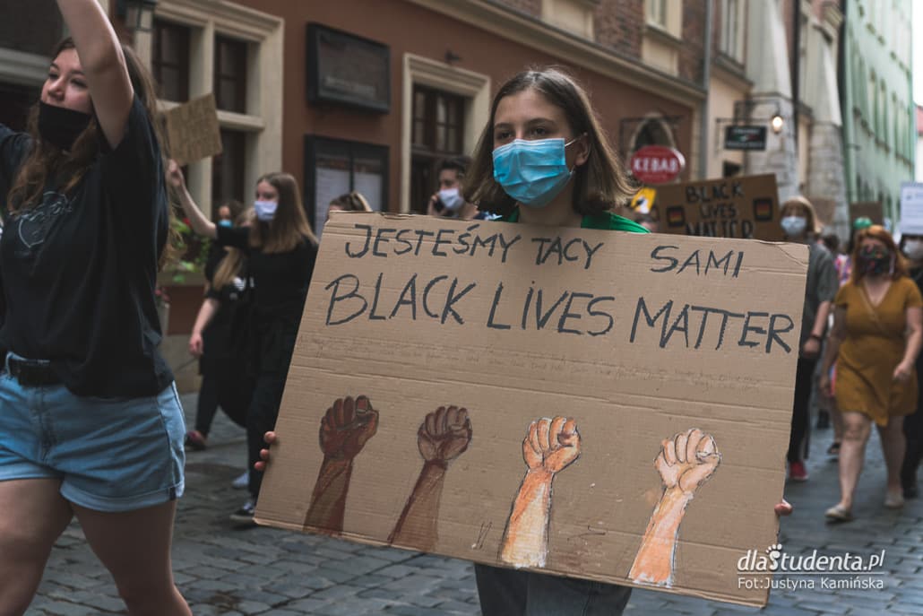 Protest Black Lives Matter w Krakowie - zdjęcie nr 9