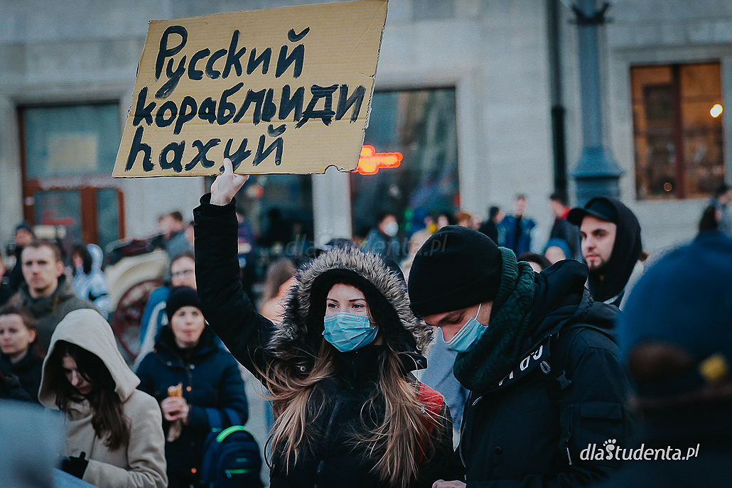 Solidarni z Ukrainą - protest we Wrocławiu  - zdjęcie nr 5
