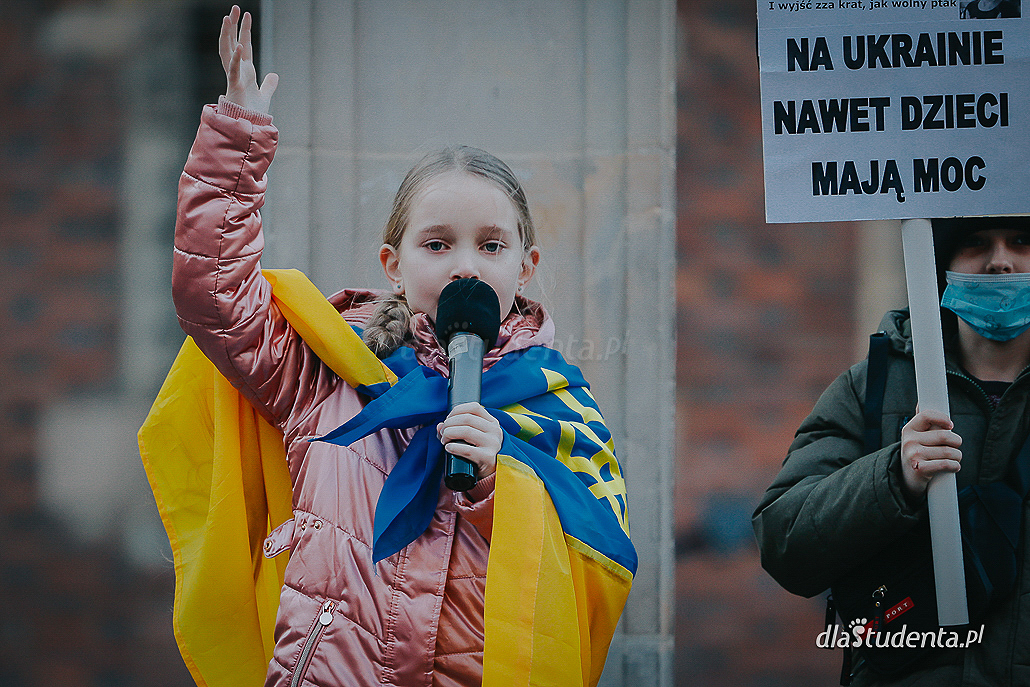 Solidarni z Ukrainą - protest we Wrocławiu  - zdjęcie nr 3