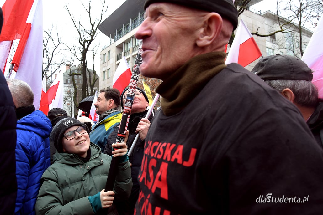 Protest Wolnych Polaków w Warszawie - zdjęcie nr 4