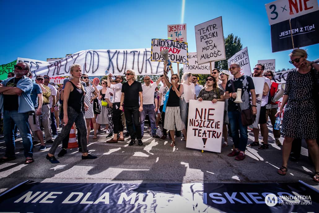 Protest artystów Teatru Polskiego - zdjęcie nr 3