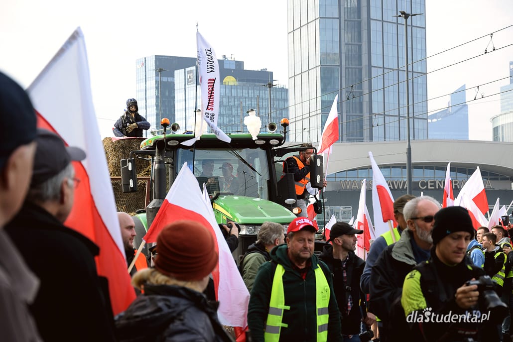 Protest rolników w Warszawie  - zdjęcie nr 3