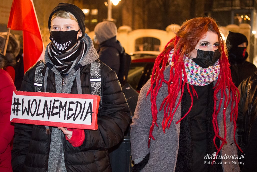 Solidarnie z mediami - protest w Łodzi - zdjęcie nr 6