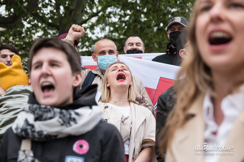 Krzyk dla Białorusi - manifestacja w Poznaniu  - zdjęcie nr 7