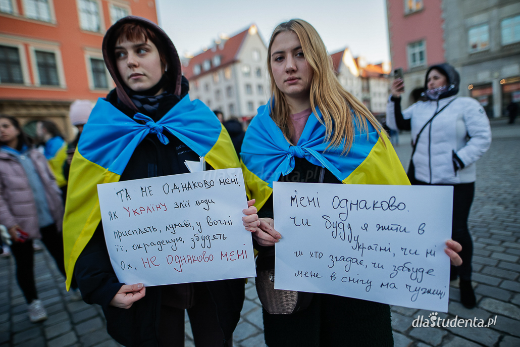 Marsz solidarności z Ukrainą we Wrocławiu  - zdjęcie nr 2