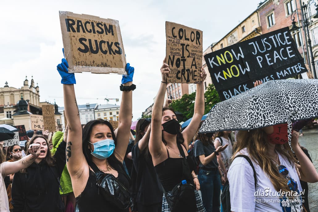 Protest Black Lives Matter w Krakowie - zdjęcie nr 6