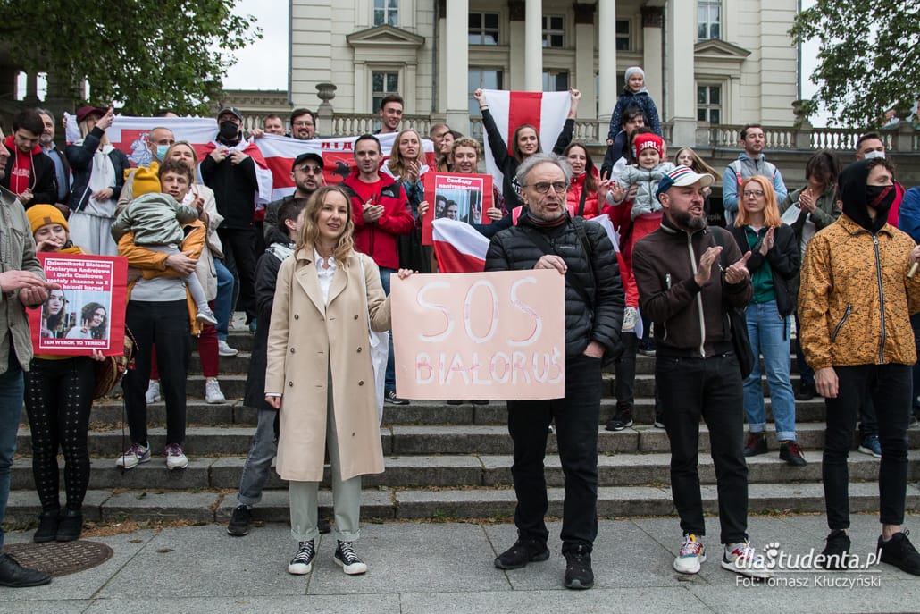 Krzyk dla Białorusi - manifestacja w Poznaniu  - zdjęcie nr 3