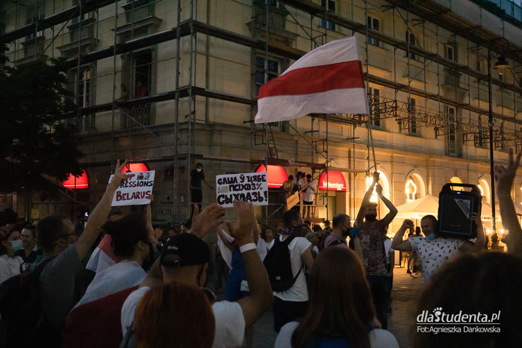 Wolność dla Białorusi - demonstracja w Warszawie - zdjęcie nr 10
