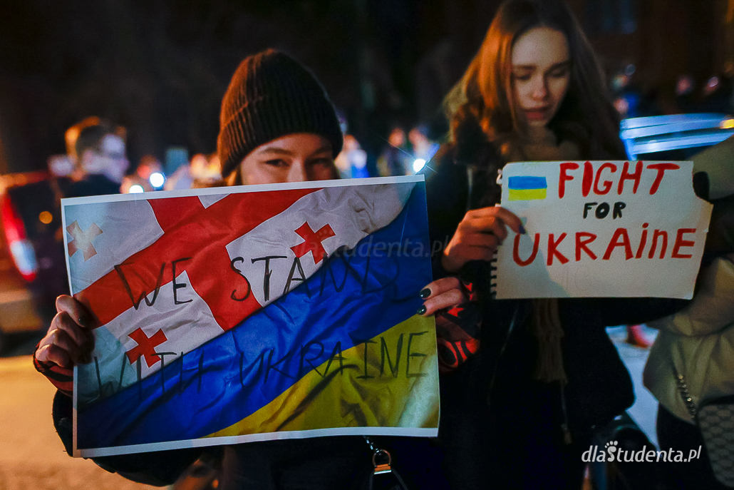 Marsz solidarności z Ukrainą we Wrocławiu  - zdjęcie nr 6