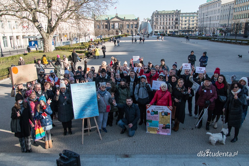 Protest przeciw "lex Czarnek" w Poznaniu