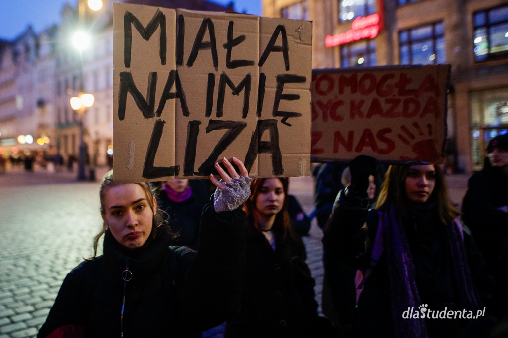 Miała na imię Liza. Stop przemocy wobec kobiet - protest we Wrocławiu  - zdjęcie nr 8