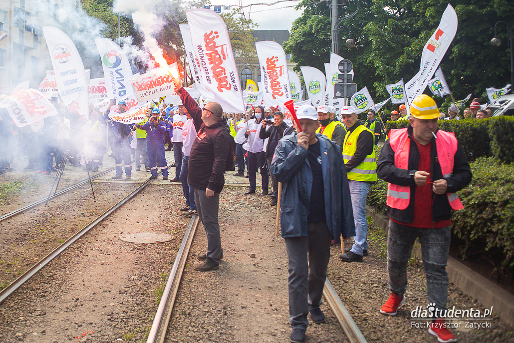 Manifestacja górników we Wrocławiu - zdjęcie nr 9