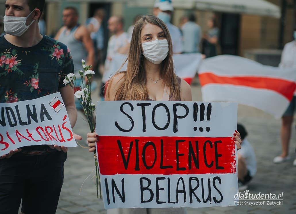 Solidarni z Białorusią - manifestacja we Wrocławiu - zdjęcie nr 5